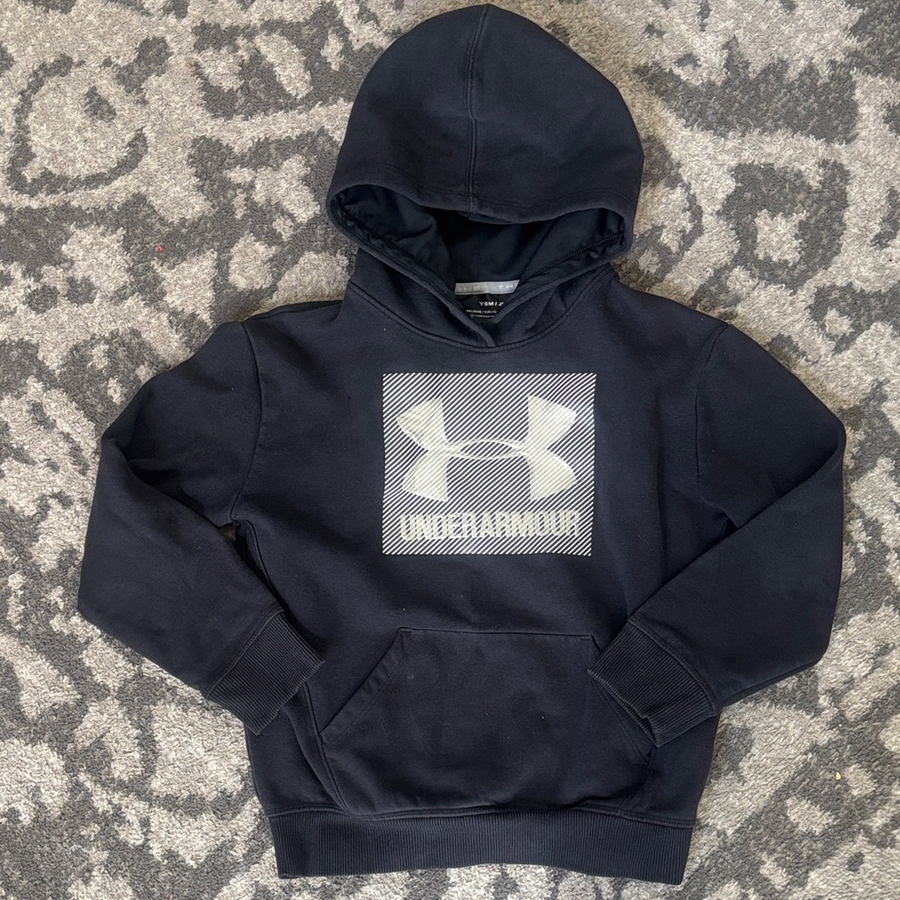 Under Armour Black Hoodie with Cream Logo